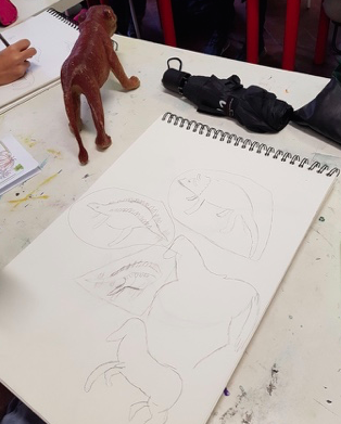 Abonnement annuel de dessin ou peinture 1h30 - 11/15 ans - 6e Marseille