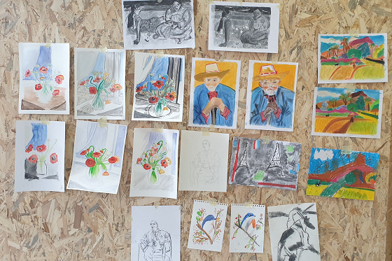 Abonnement annuel dessin/peinture - 12/17 ans - Versailles 78