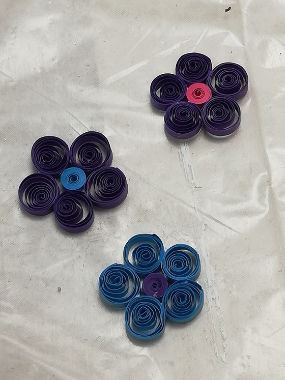 Anniversaire bricolage à domicile : petit tableau en quilling - 7/12 ans - 78 Triel sur Seine