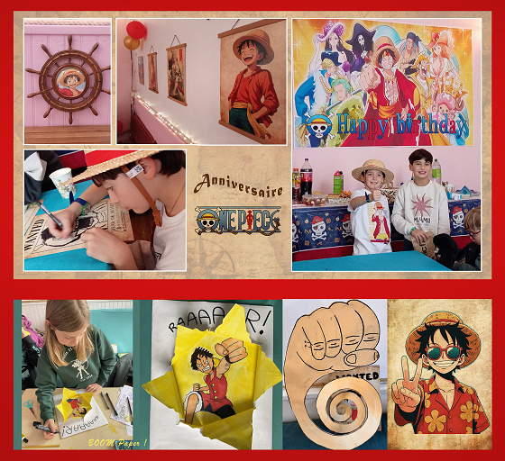 Anniversaire Luffy, roi des pirates&nbsp;: dessin en volume&nbsp;: 7/15 ans - Paris 5e