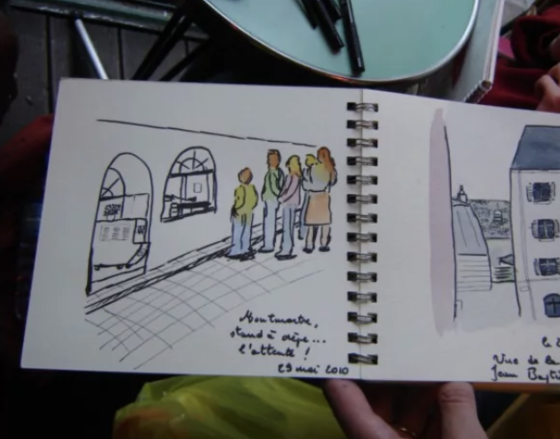 Anniversaire peinture "carnet de voyage" à domicile - 3/14 ans - Paris