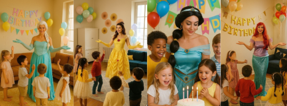 Anniversaire Raiponce à domicile - 3/10 ans - Paris et IDF