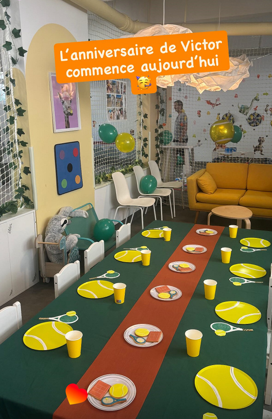 Anniversaire tennis éveil - 3/7 ans - 92 Boulogne-Billancourt