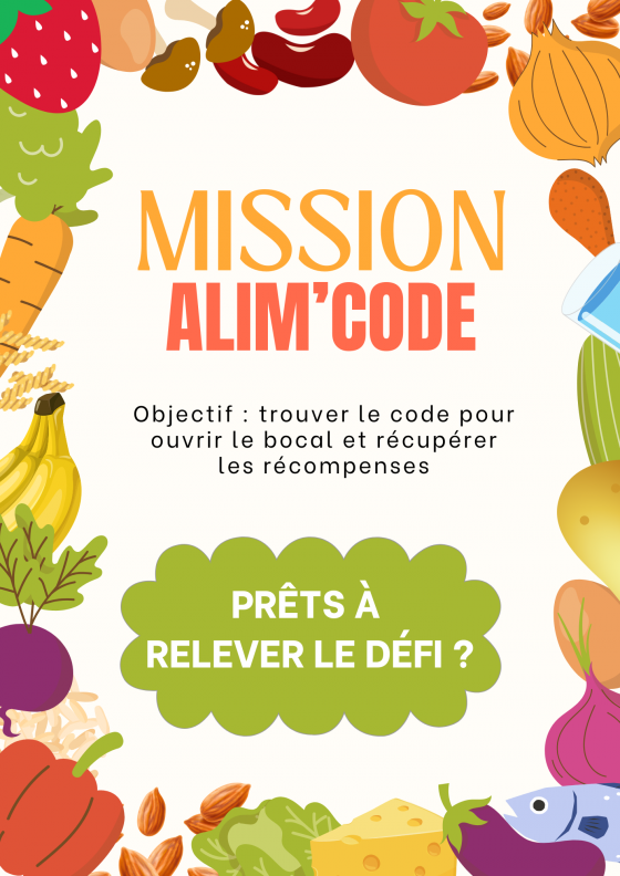 Atelier Escape Game – Mission Alim’Code (6 ans et +)