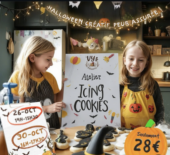 Atelier icing Halloween- 6/14 ans- Paris 2è