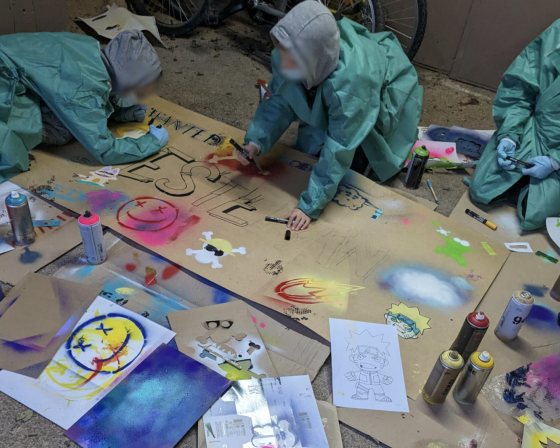 Atelier street art & jeux sportifs vac 3h30 - 7/15 ans - Millery 69