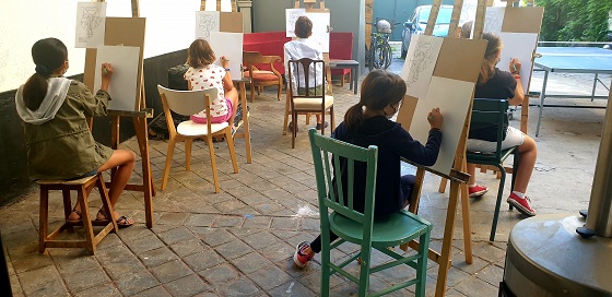 Cours dessin/peinture annuel - 6/18 ans - 1h30 - Versailles 78