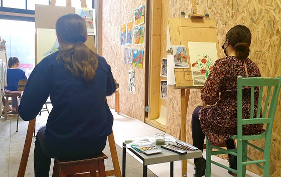 Cours dessin/peinture TRIMESTRE - 12/17 ans - 1h30 - Versailles 78