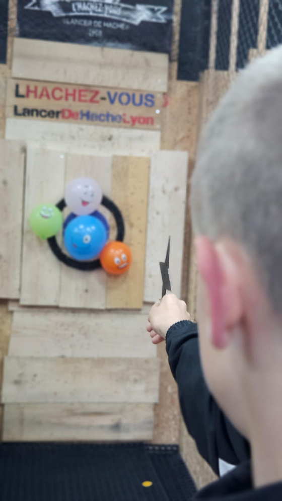 Lancé de hache sur cible plastique - 6/18 ans - Lyon 3e