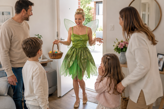 Rencontre avec la fée de Pâques à domicile