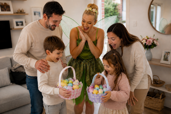 Rencontre avec la fée de Pâques à domicile