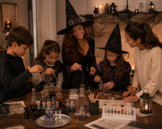 Rencontre avec la sorcière d’Halloween et l’académie des sorciers !