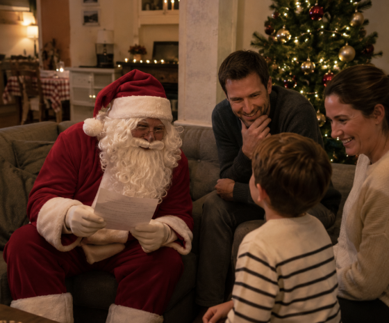 Rencontre avec le père noël à domicile - 3/10 ans - Paris et IDF