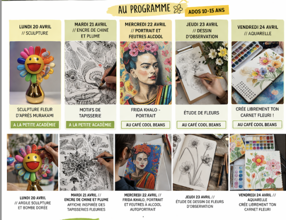 Stage artistique ados multi-techniques 2h - 10/17 ans - Versailles 78