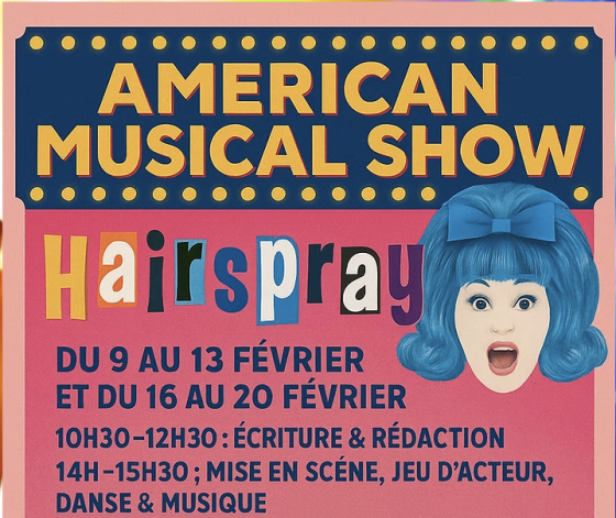 Stage Comédie Musicale en anglais 5j - 12/15 ans - Lyon 6e