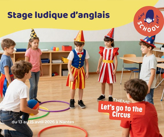 Stage d’anglais immersif - 3/5 ans - Nantes 44