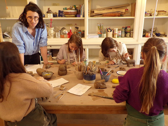 Stage enfant poterie & menuiserie
