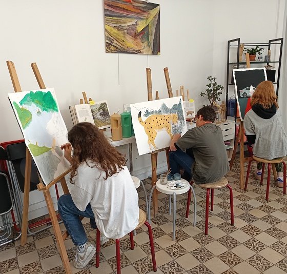 Stage modelage, dessin, peinture sur chevalet 4X2h - 11/16ans - Paris 14è