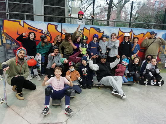 Stage Skateboard 3h30 - 5/10ans - Skatepark couvert Paris 18è